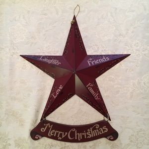 Metal Star with Reversible Plaque